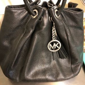 Authentic Michael Kors Black Leather Bag